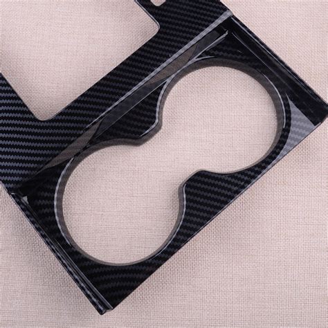 Carbon Fiber Abs Console Gear Shift Panel Frame Cover Fit For Mazda