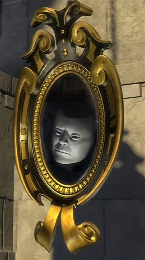 A Mirror That Has A Face In It