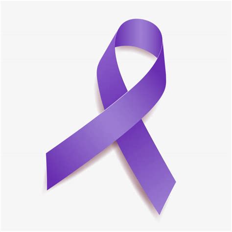 Alzheimers Ribbon Clipart Font