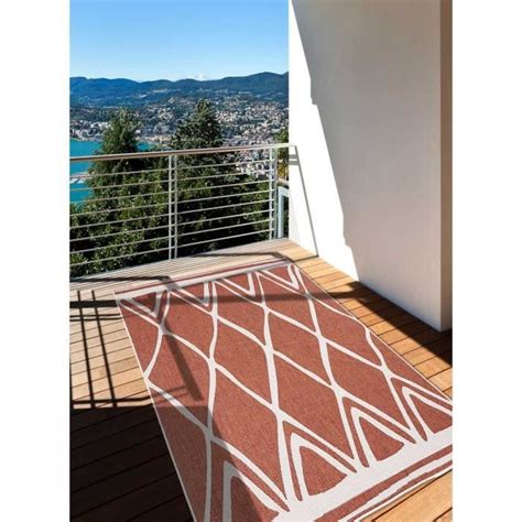 Tapis Exterieur Af Aribia Reversible Rouge X Fait En Europe