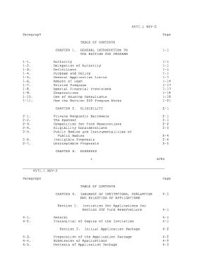 Fillable Online Rev Paragraph Page Table Of Contents Chapter