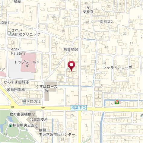 大阪府枚方市南楠葉1－7－37 の地図 Mapfan