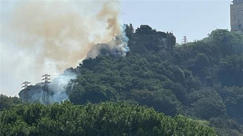 Domato L Incendio Sulla Collina Di Posillipo Le Fiamme Minacciano Le