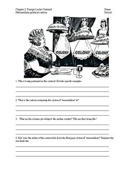 Mercantilism Cartoon by Middle School US History for Student Engagement