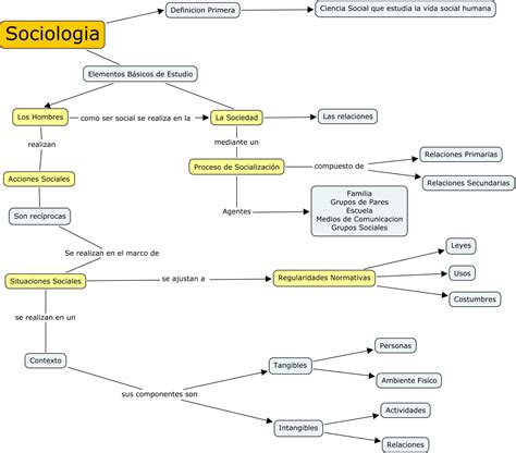 Mapa Conceptual De Sociología ¡guía Paso A Paso