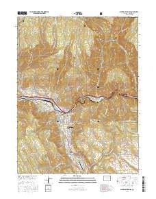 Glenwood Canyon Topo Map in Garfield County, Colorado