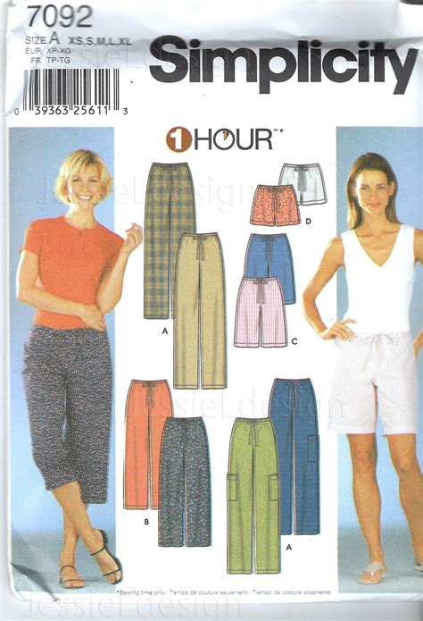 Vintage Simplicity Pattern Misses Blouses With Collar Variations