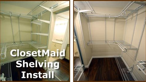 Closetmaid Shelving Install Shelftrack Wire Installation You