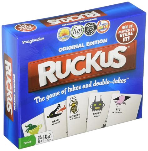 Ruckus Original Edition Fast Paced Action Card Stealing Game Quick