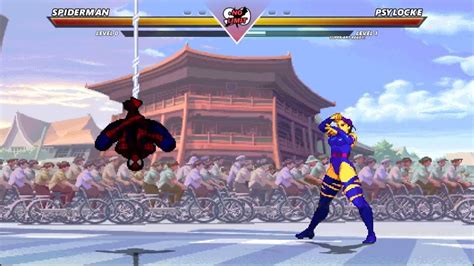 Spiderman Vs Psylocke Marvel Vs Capcom Mugen Insanely Epic Mugen Battle Youtube