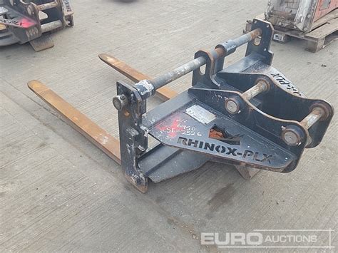 2022 Rhinox Pallet Forks 45mm Pin To Suit 4 6 Ton Excavator Leeds