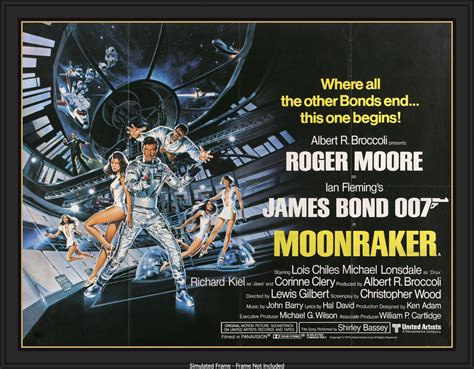 Moonraker 1979 Original British Quad Movie Poster Original Film Art