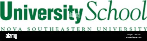 University School of Nova Southeastern University Logo Stock Photo - Alamy