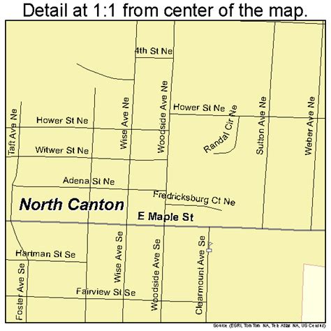 North Canton Ohio Street Map 3956294