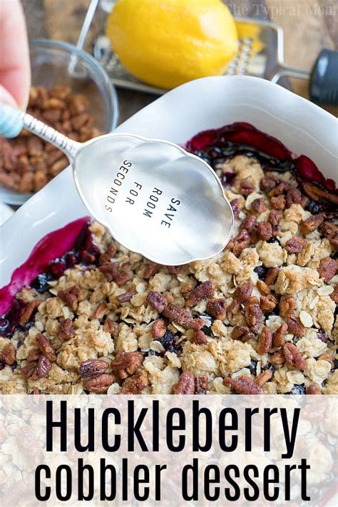 Fresh Huckleberry Cobbler Recipe - Easy Huckleberry Crisp