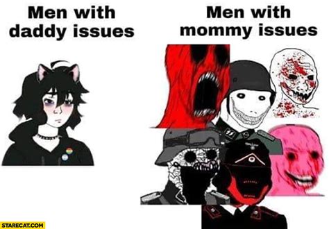 Men with daddy issues vs men with mommy isues comparison | StareCat.com