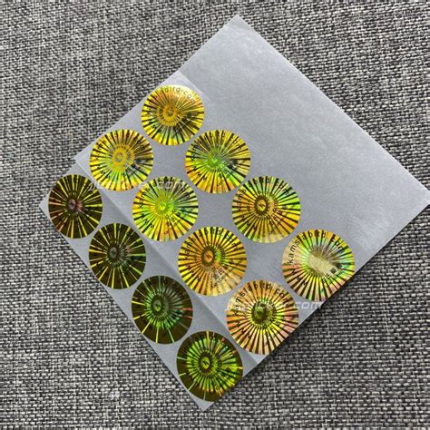 Custom Private Logo Adhesive Watermark Hot Stamping Hologram Label China Hologram Sticker And