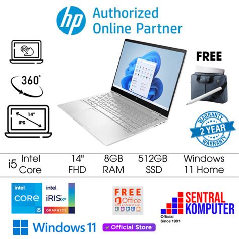 Promo HP Pavilion X360 Convertible 14 I5 1235U 8GB 512GB SSD Win 11 OHS