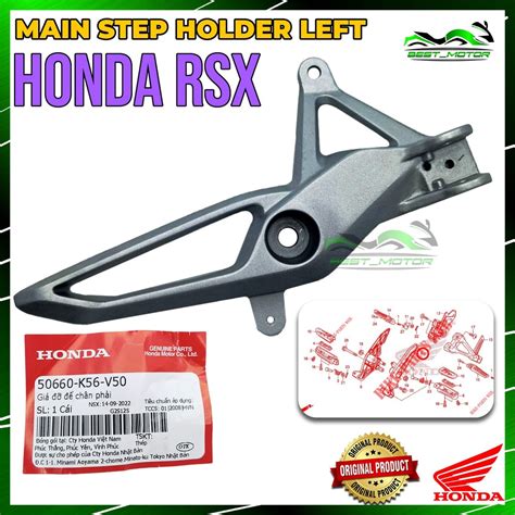 100 ORIGINAL HONDA RSX150 RS X FRONT FOOTREST BRACKET MAIN STEP