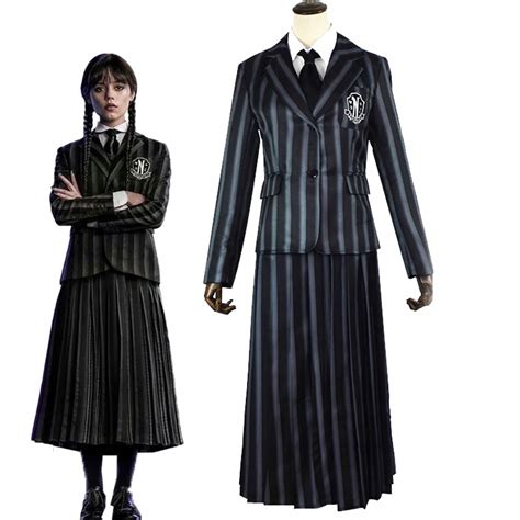 Wednesday Addams Str J Sukienka Cosplay Przebranie Allegro Pl