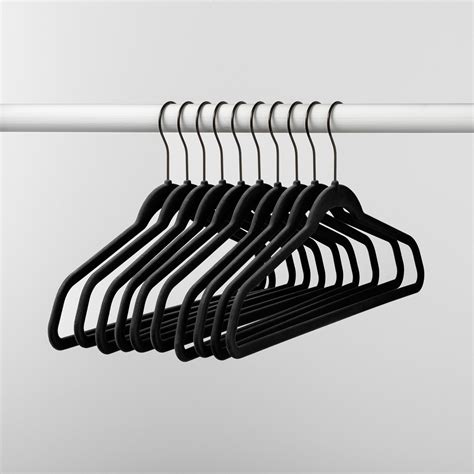 10pk Non Slip Velvet Hanger Black Made By Design™ Velvet Hangers