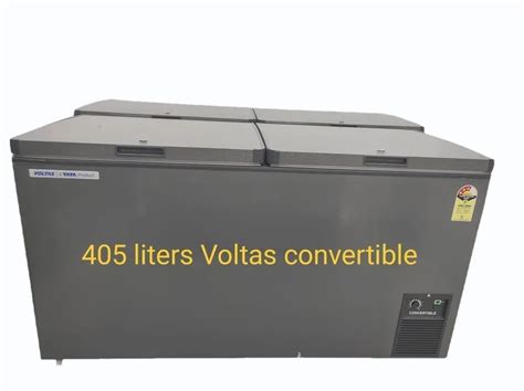 Double Door Voltas 405 Liter Deep Freezer Hard Top Convertible At Rs