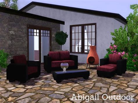 Abigail Outdoorset For Your Patio Found In Tsr Category Sims 3 Garden