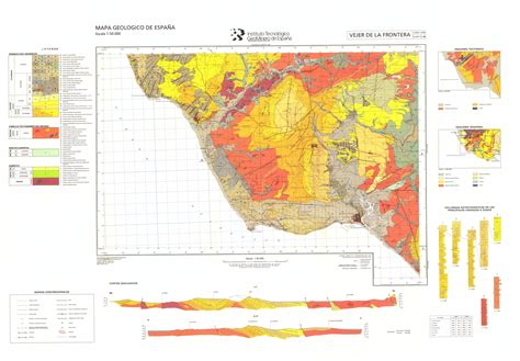 Mapa Geol Gico De Espa A E Hoja Vejer De La Frontera