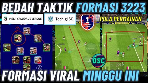 BEDAH TAKTIK 3223 FORMASI UNIK FORMASI VIRAL MINGGU INI EFOOTBALL 2023