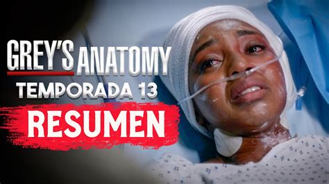 GREY S ANATOMY Temporada 13 RESUMEN EN 1 VIDEO YouTube