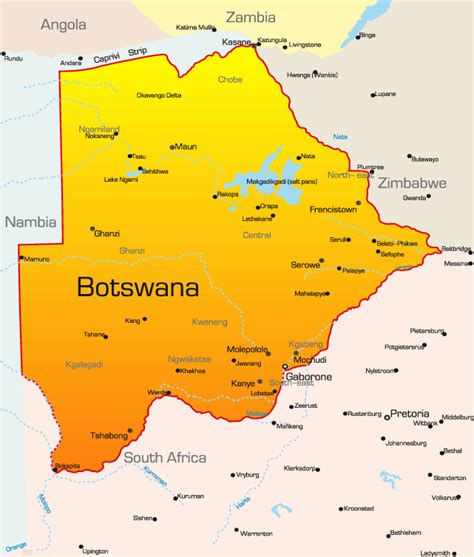 University Of Botswana Map