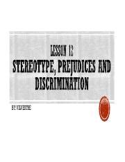 Understanding Stereotypes Prejudice And Discrimination Gender