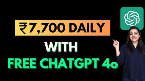 How To Make Money Online Using Chatgpt And Free Ai Tools Chatgpt 4o Use