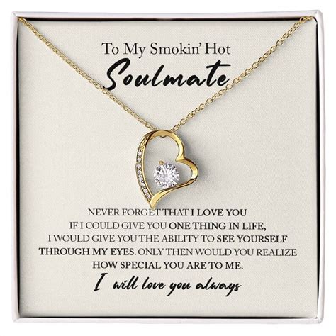 To My Smokin Hot Soulmate Forever Love Necklace Etsy