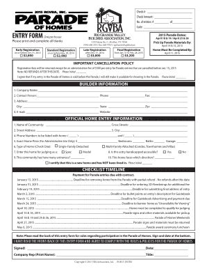 Fillable Online Rgvba Parade Entry Form The Rio Grande Valley