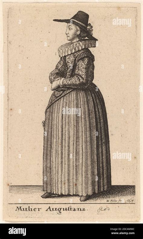 Wenceslaus Hollar Artist Bohemian 1607 1677 Mulier Augustana