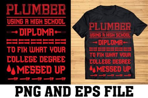 Plumber T Shirt Designs Graphic By Creative Store · Creative Fabrica