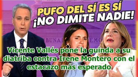 Vicente Vallés pone la guinda a su diatriba contra Irene Montero con el