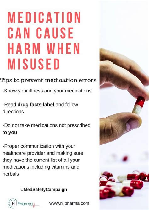 Tips To Prevent Medication Errors Infographic Hilpharma