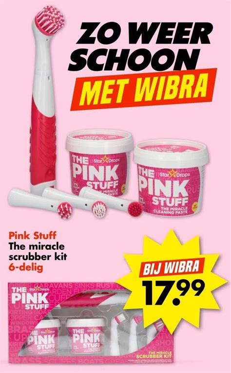 Pink Stuff The Miracle Scrubber Kit Delig Aanbieding Bij Wibra