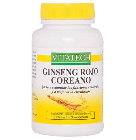 Vitatech Ginseng Rojo Coreano Energia