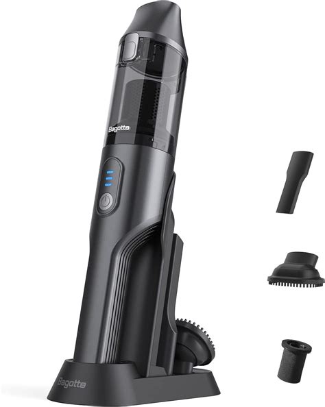 Bagotte Handheld Vacuum 12000pa Powerful Suction Wet And Dry Vacuum Cleaner 35min Run Time