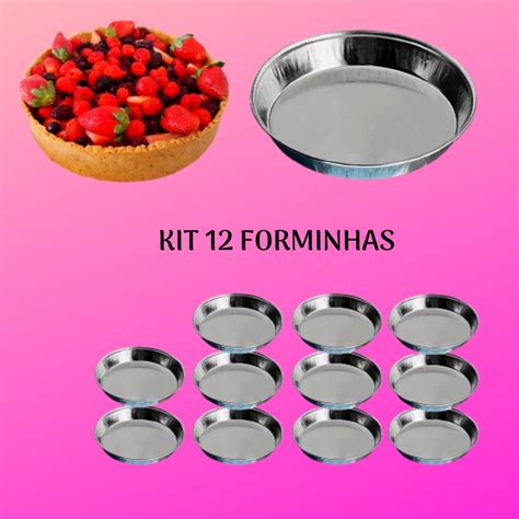 Kit 12 Forma Tortinha Empada Lisa Salgado Forminha Inteira Shopee Brasil