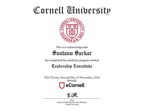 Cornell leadership essentials certificate | PPT