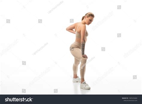 Sexy Blonde Twerk Dancer Posing Isolated Stock Photo Shutterstock
