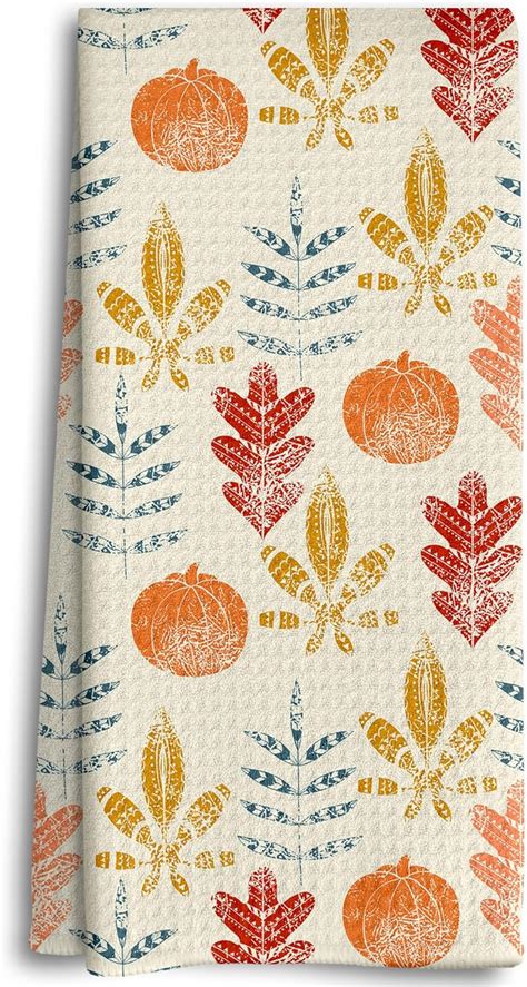 Amazon Dwept Fall Kitchen Towels Maple Leaves Dish Towels Orange