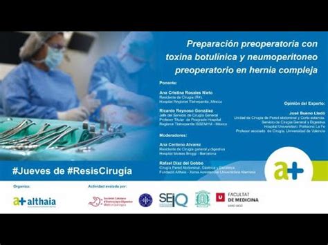 Preparaci N Preoperatoria Con Toxina Botul Nica Y Neumoperitoneo