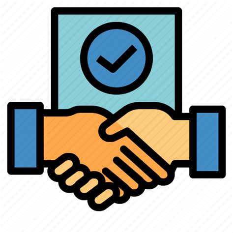 Company Outsourcing Contract Agreement Icon Download On Iconfinder