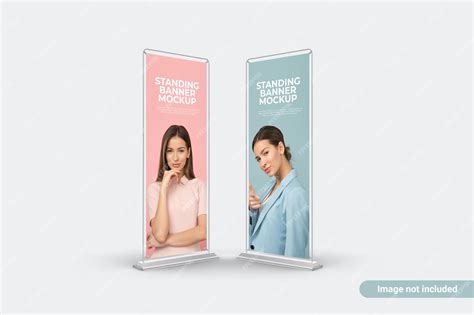 Premium PSD | Standing banner mockup