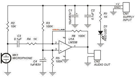 Low Noise Microphone Preamplifier Circuit Diagram Noise Low